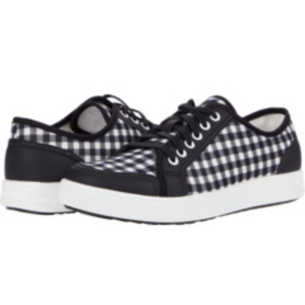 TRAQ by Alegria Z2363* Womens‎ Black Gingham Sneaq Sneakers Size EU 39 US 8.5 M
